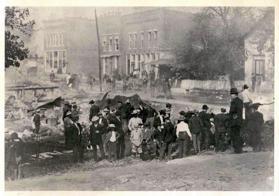 South Side of Main Street after Fire 1909